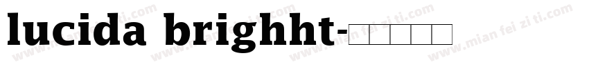 lucida brighht字体转换